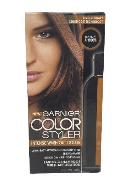 Garnier Hair Color Styler Intense Wash-Out Color Bronze Attitude, New