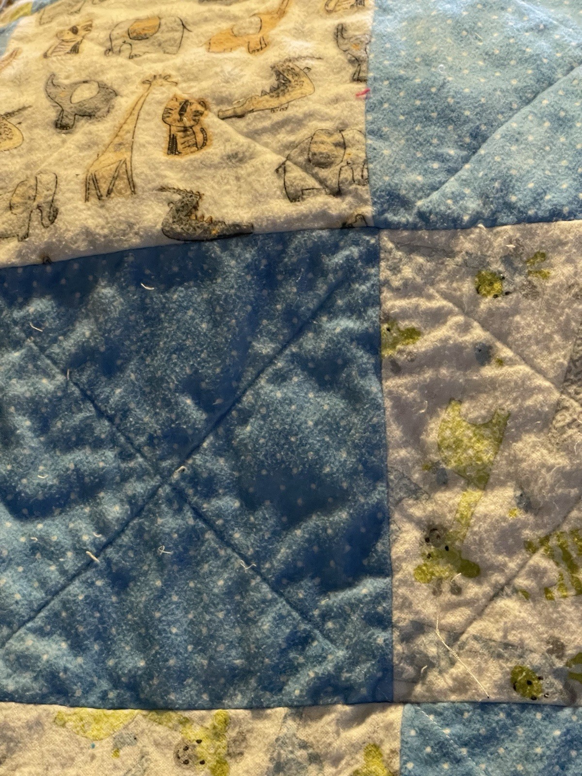 Fun in The Jungle Rag Quilt