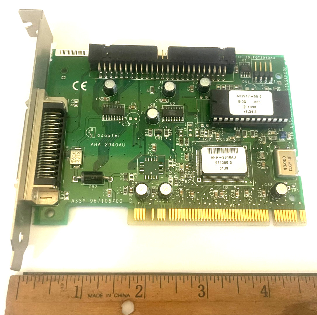 Adaptec AHA-2940AU SCSI Card Assembly Number 967106-00, Computer Board