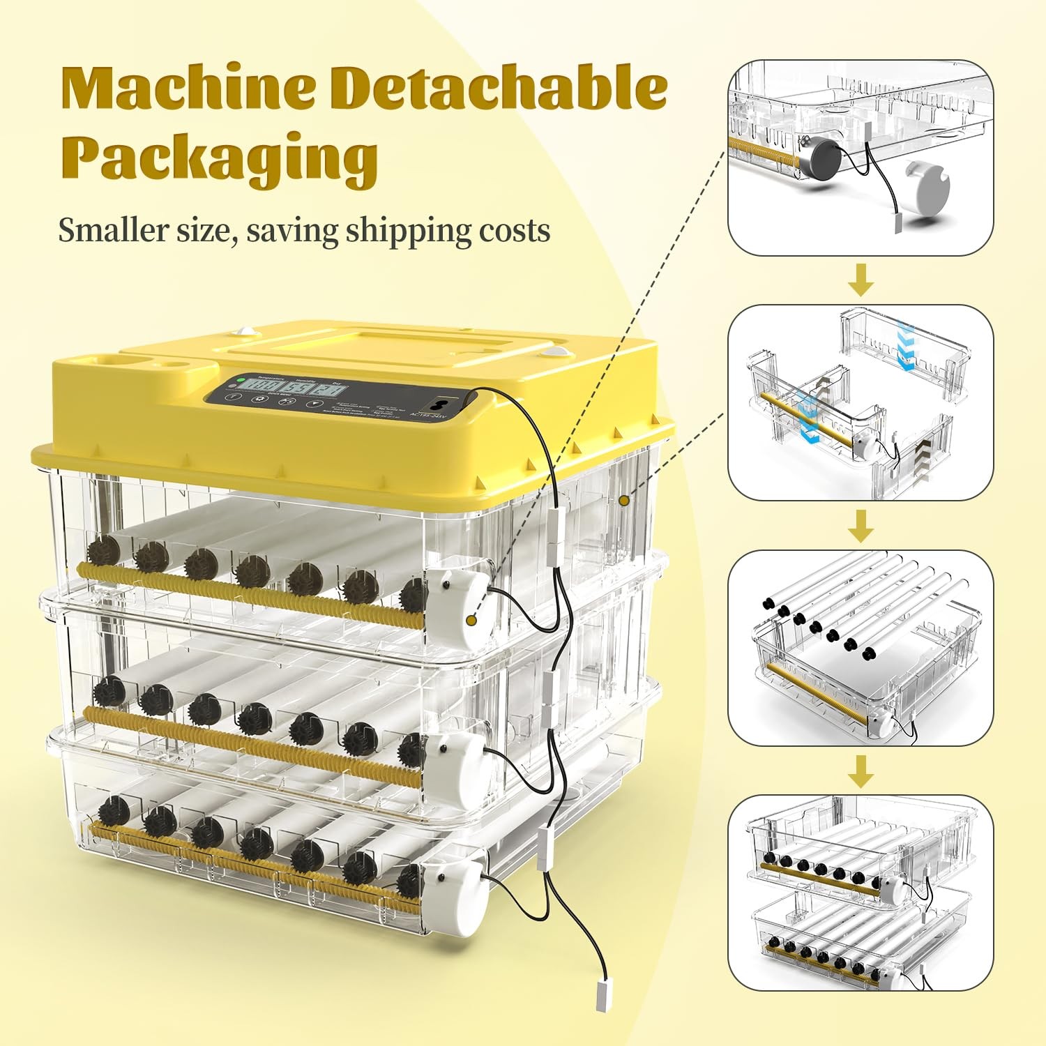 216 Egg Incubator for Hatching Eggs Fully Automatic Egg Incubator 216-eggs-A