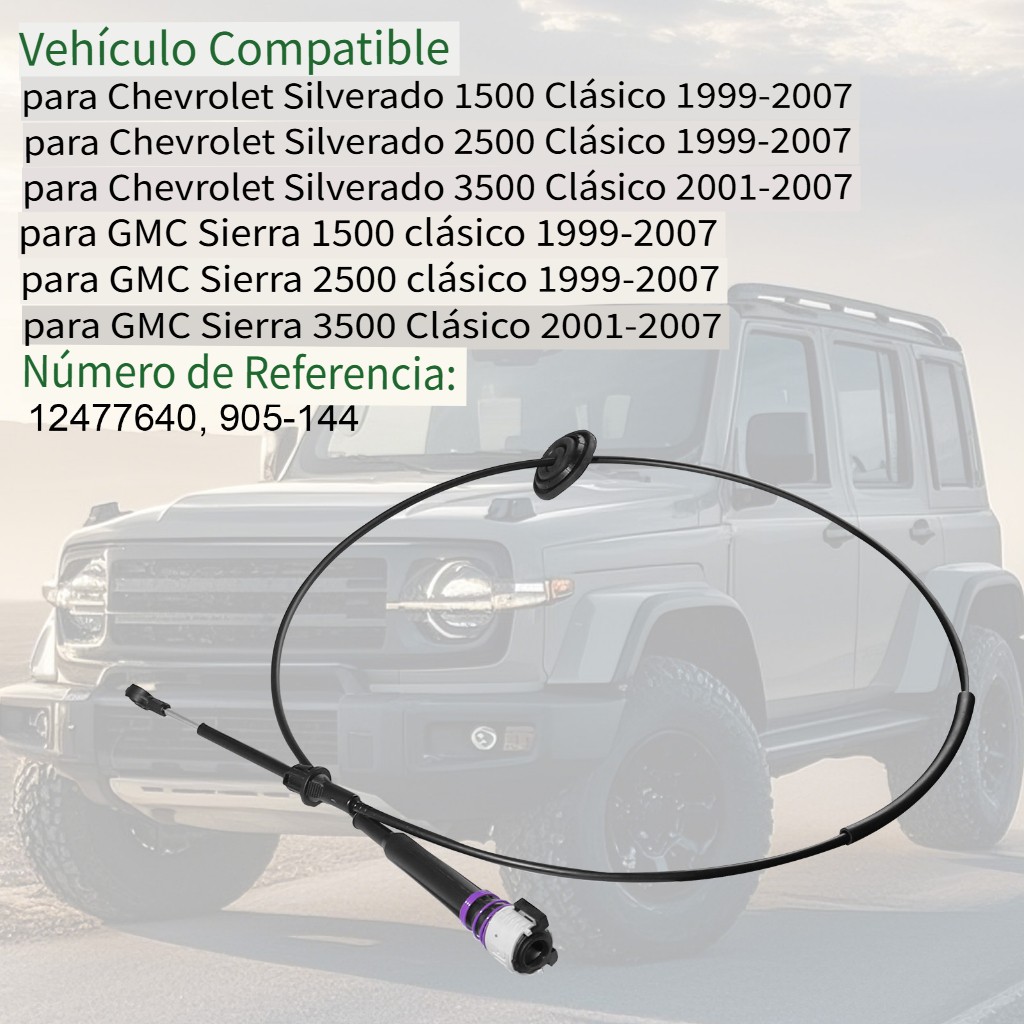 For Chevy Silverado 1500 2500 1999-2007 Automatic Trans Shifter Cable 905-144