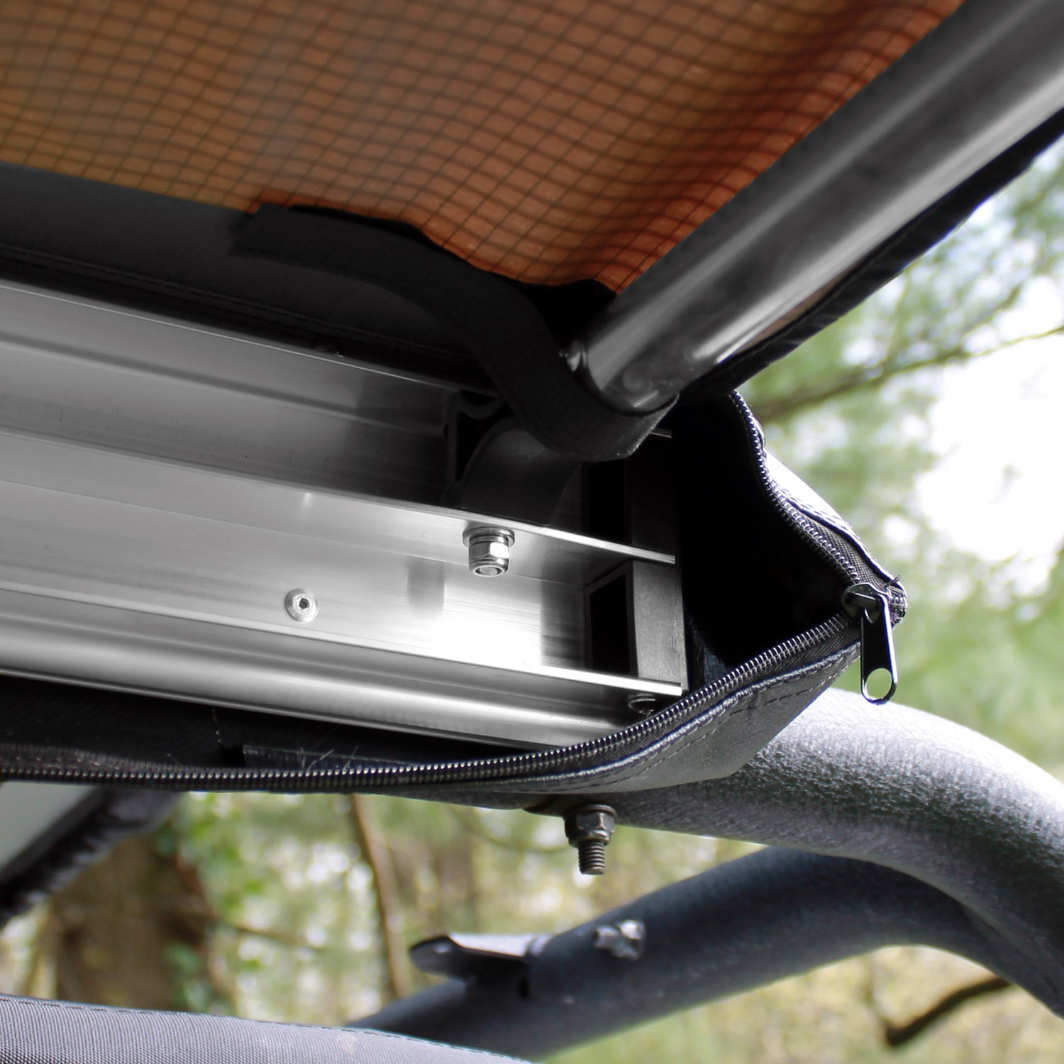 OFFGRID 6.5ft x 8.2ft Retractable Rooftop Awning Olive Drab Polyester