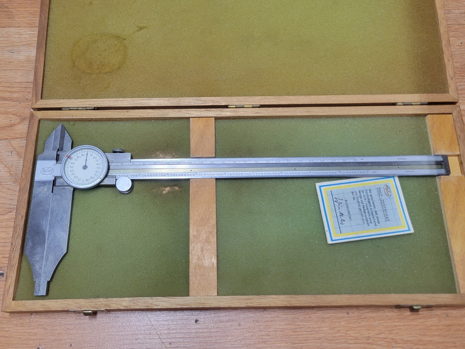 HELIOS .001 " - 12 " DIAL CALIPER  W/ 3" JAW