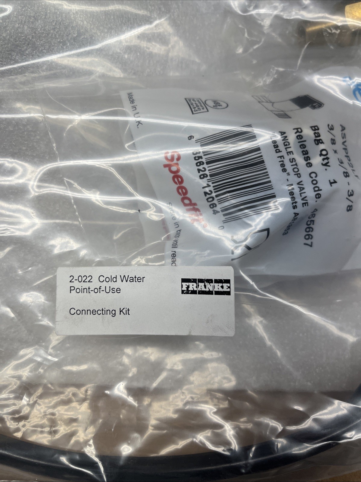 Franke DW200 Faucet Chrome – Cold Water Only – New, Open Box