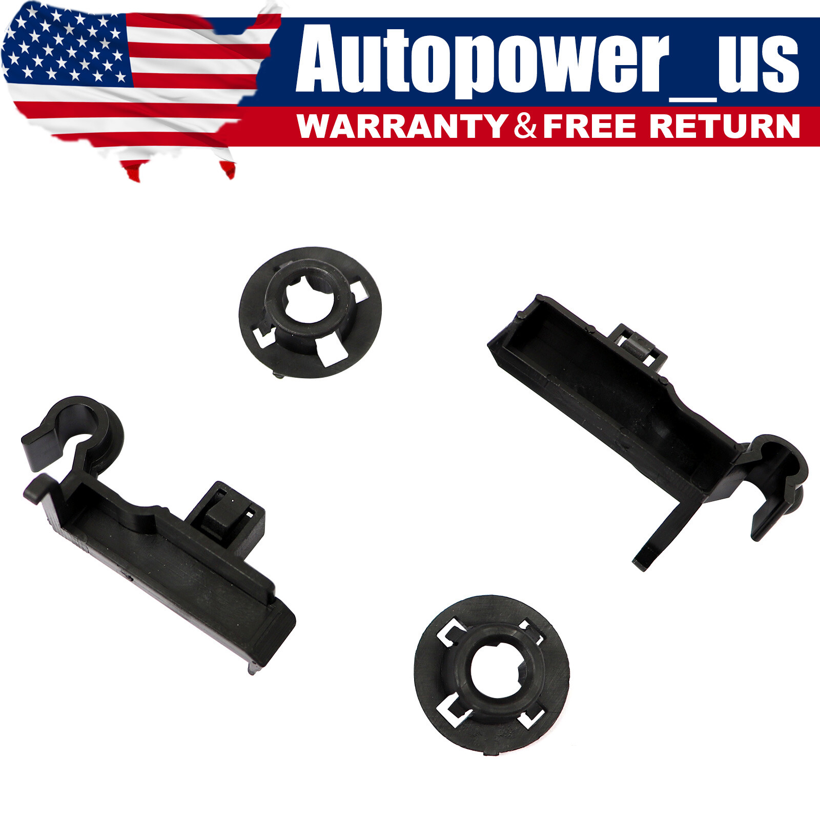 2kit-Hood Support Prop Rod Holder Clips-Grommet For Toyota Corolla 4 Runner Clip
