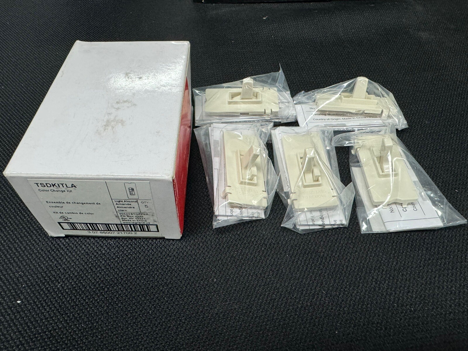 (PK of 5) TSDKITLA LEGRAND PASS & SEYMOUR TOGGLE SLIDE DIMMER COLOR CHANGE KIT