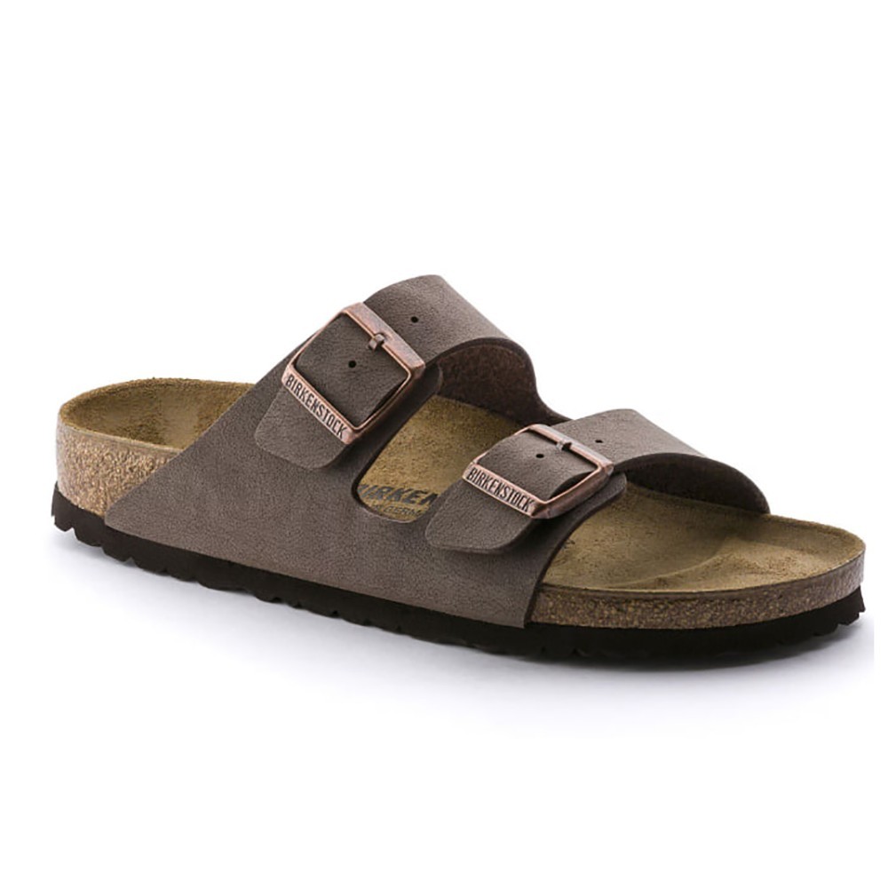 Birkenstock Arizona Women's/Men's Soft Footbed Birko-Flor Sandals Mocha