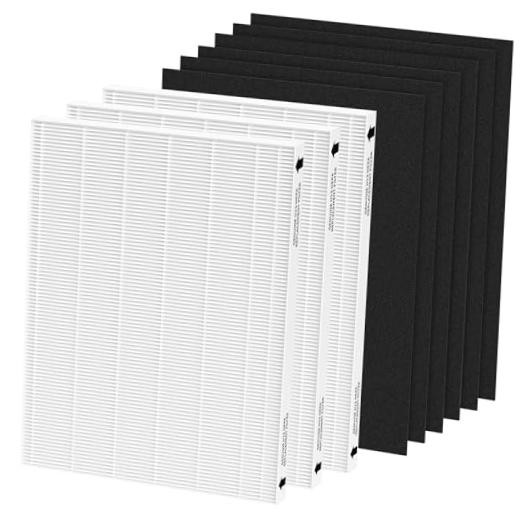 3 paquetes de filtros de repuesto compatibles con 3 HEPA y 6 de carbono