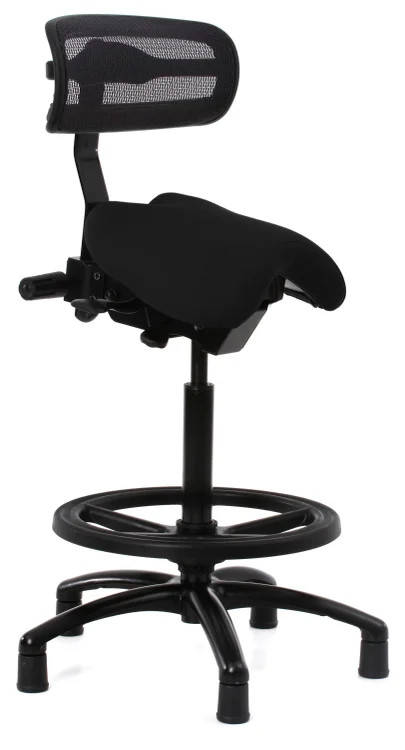 Crown Seating Performer Series Studio Stool with Backrest - Advanced