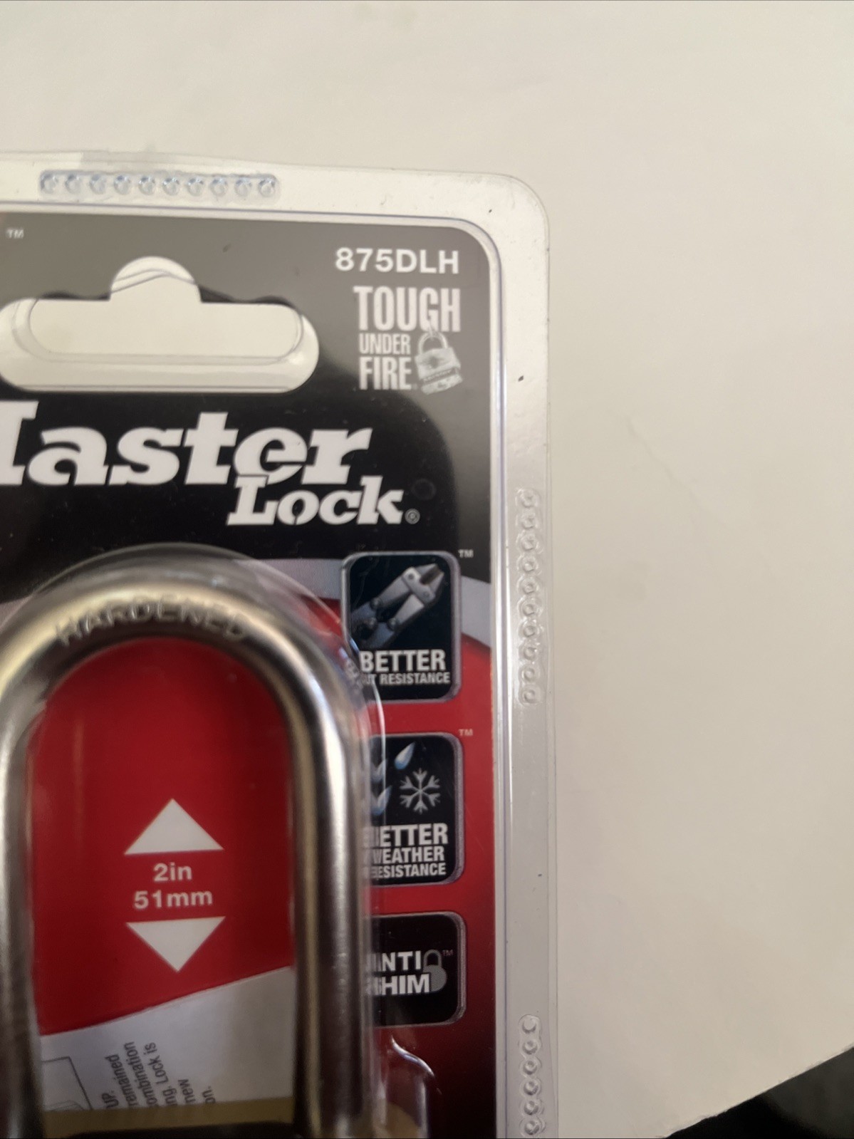 NEW MASTER LOCK 875DLH RESETTABLE COMBINATION LONG SHACKLE PADLOCK