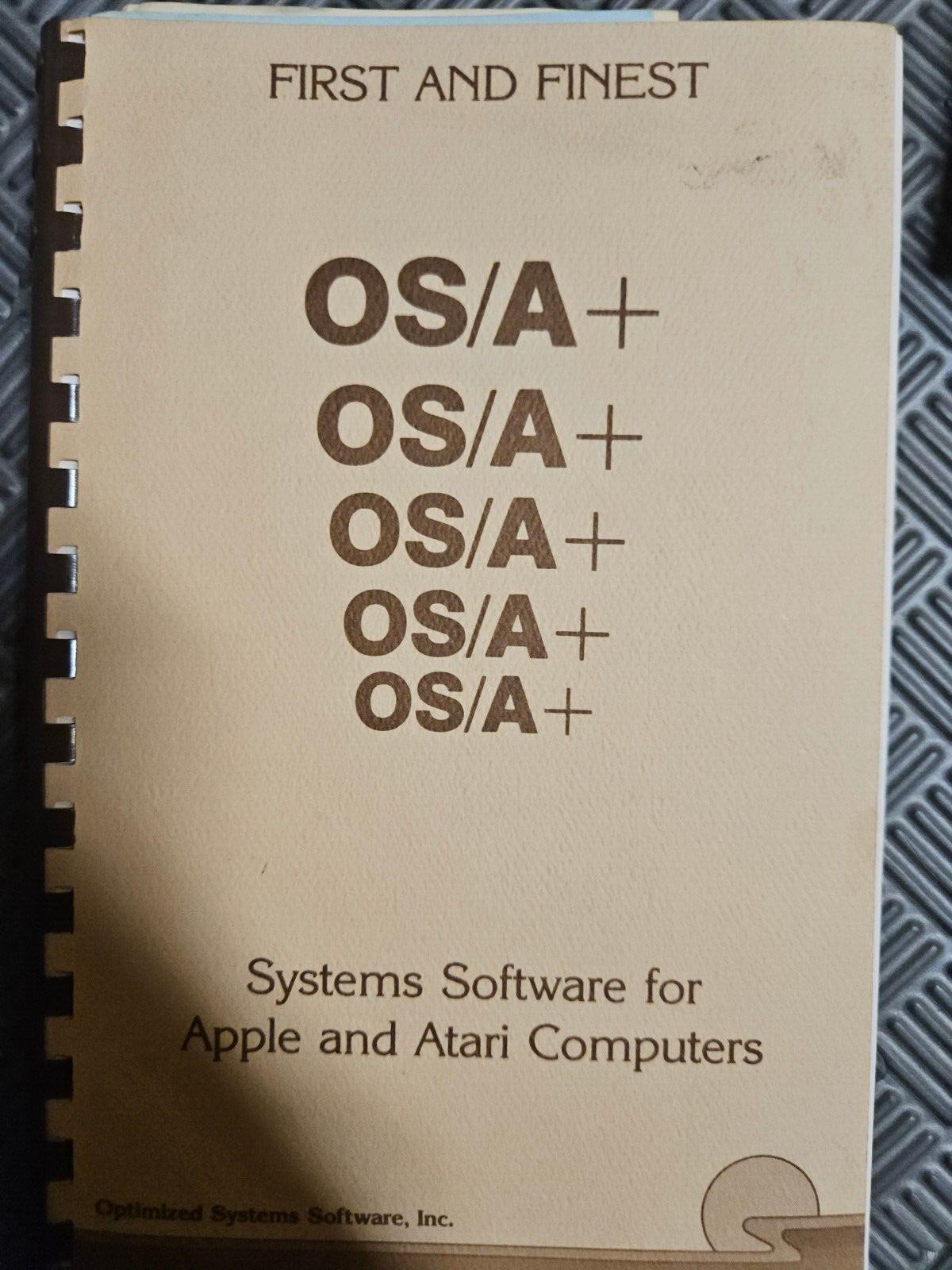 OS/A+ MANUAL FOR ATARI