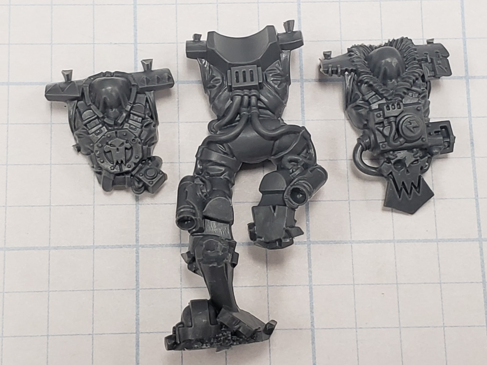 Warhammer 40k Ork Bits Stormboyz Shock Troop Boss Nob Jumping Torso Legs N01