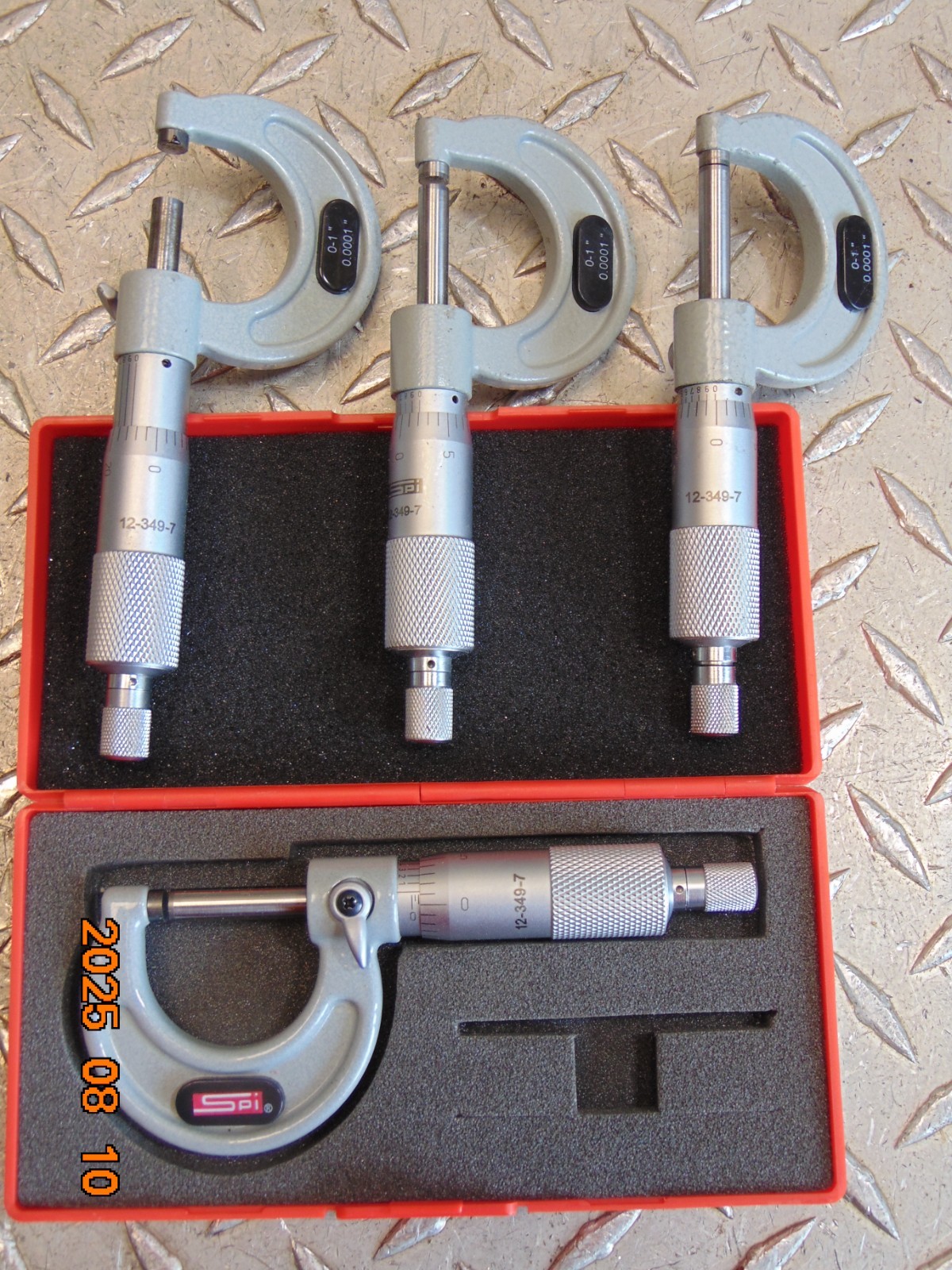 (1) SPI 12-349-7 Outside Micrometer 0 to 1" Range