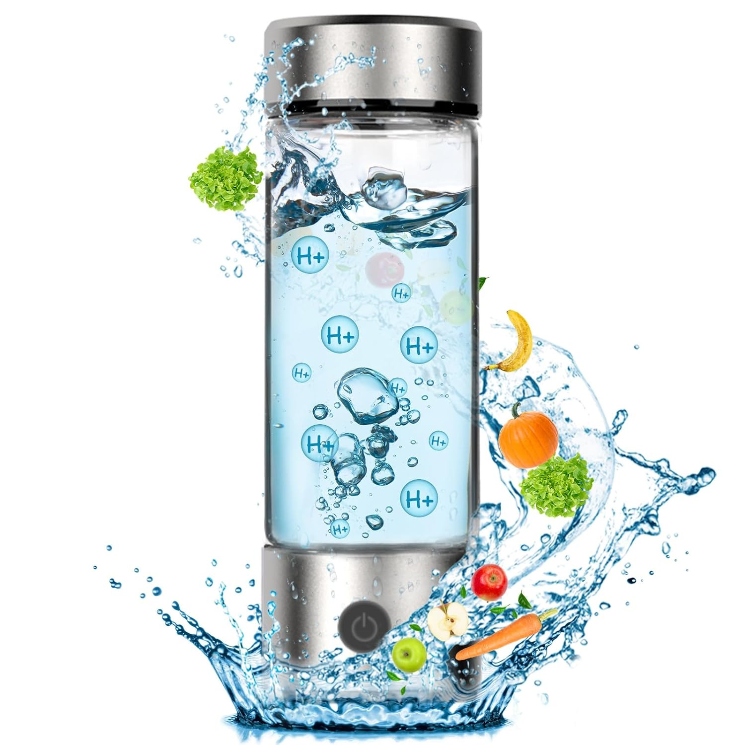 Hydrogen Water Bottle Generator, Portable Rechargeable Aquahealth Hydrogen Water