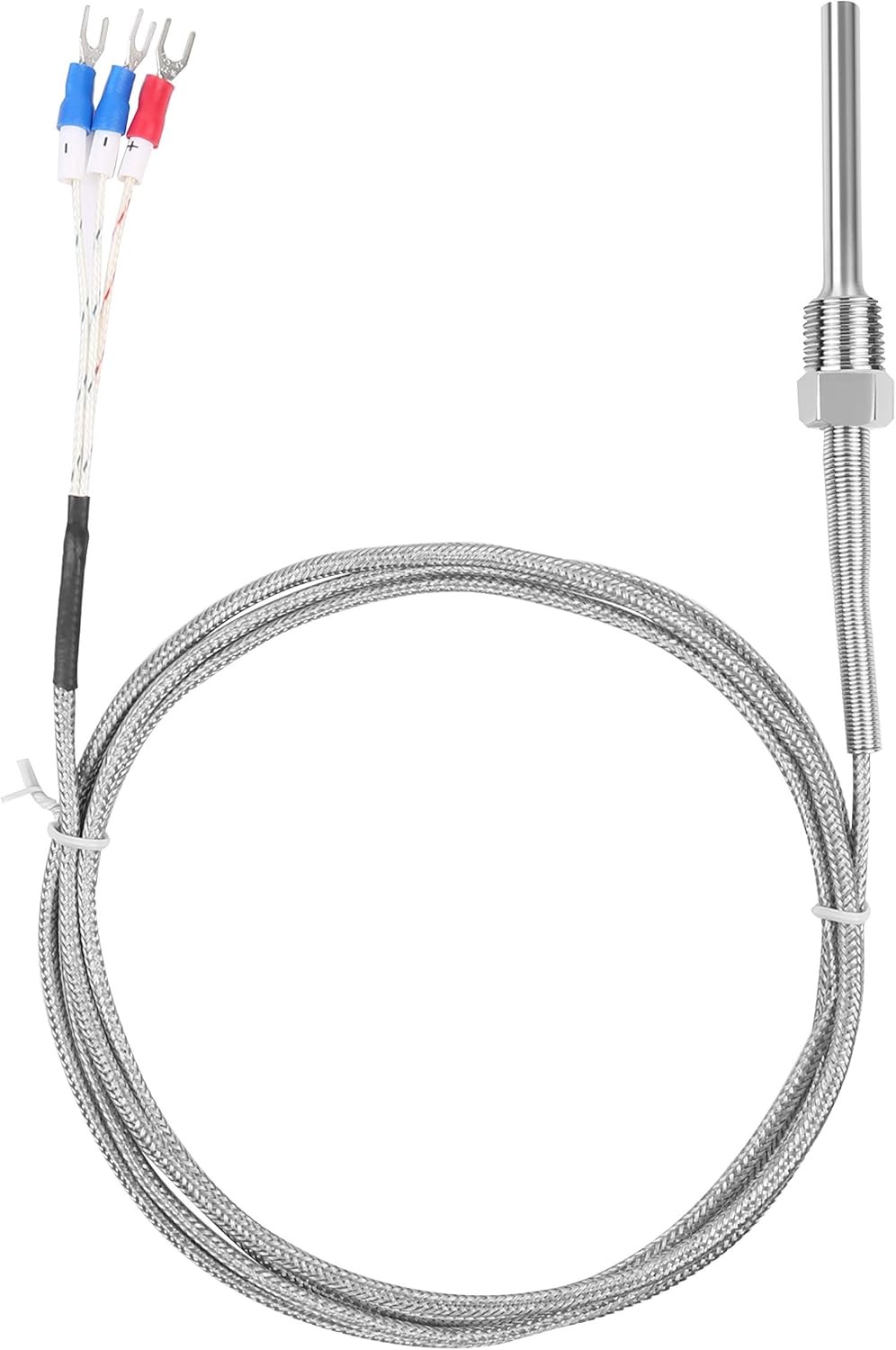 Waterproof RTD PT100 Temperature Sensor - Jaybva Stainless Steel 3 Wire Thermist