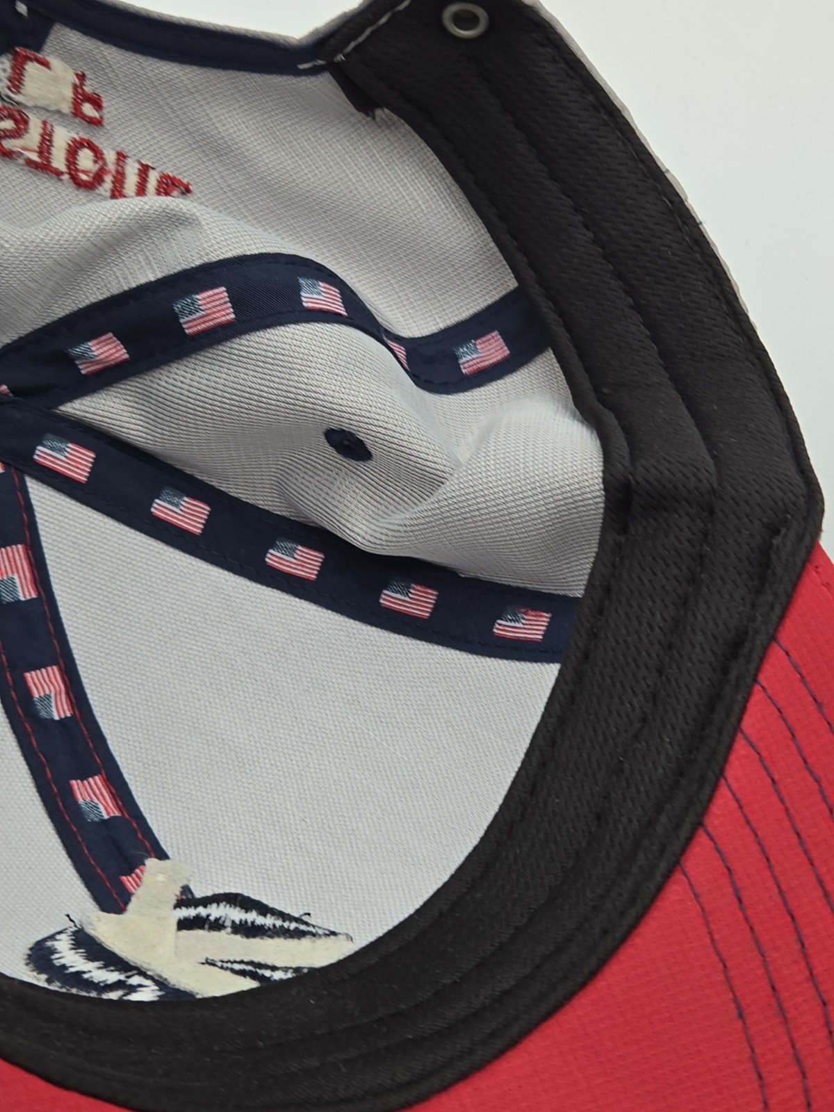 Bridgestone American Flag Red Strapback Golf Cap