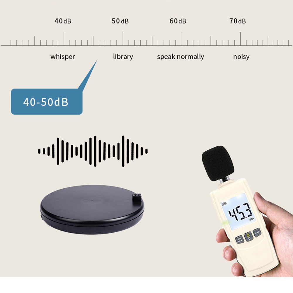 45CM/17.7in Motorized Rotating Display Stand Display Base 360°Rotatable Ele DGGN