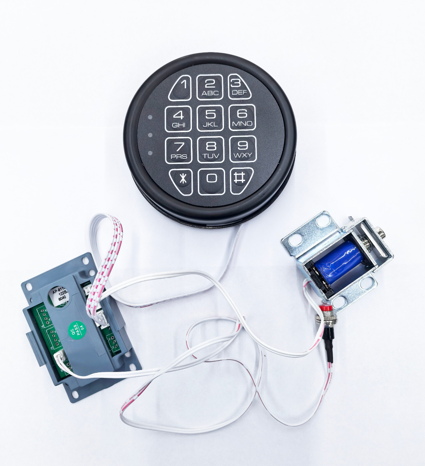 Gun Safe Replacement Lock Black Keypad Electronic Solenoid Lock for Gun Safe Box