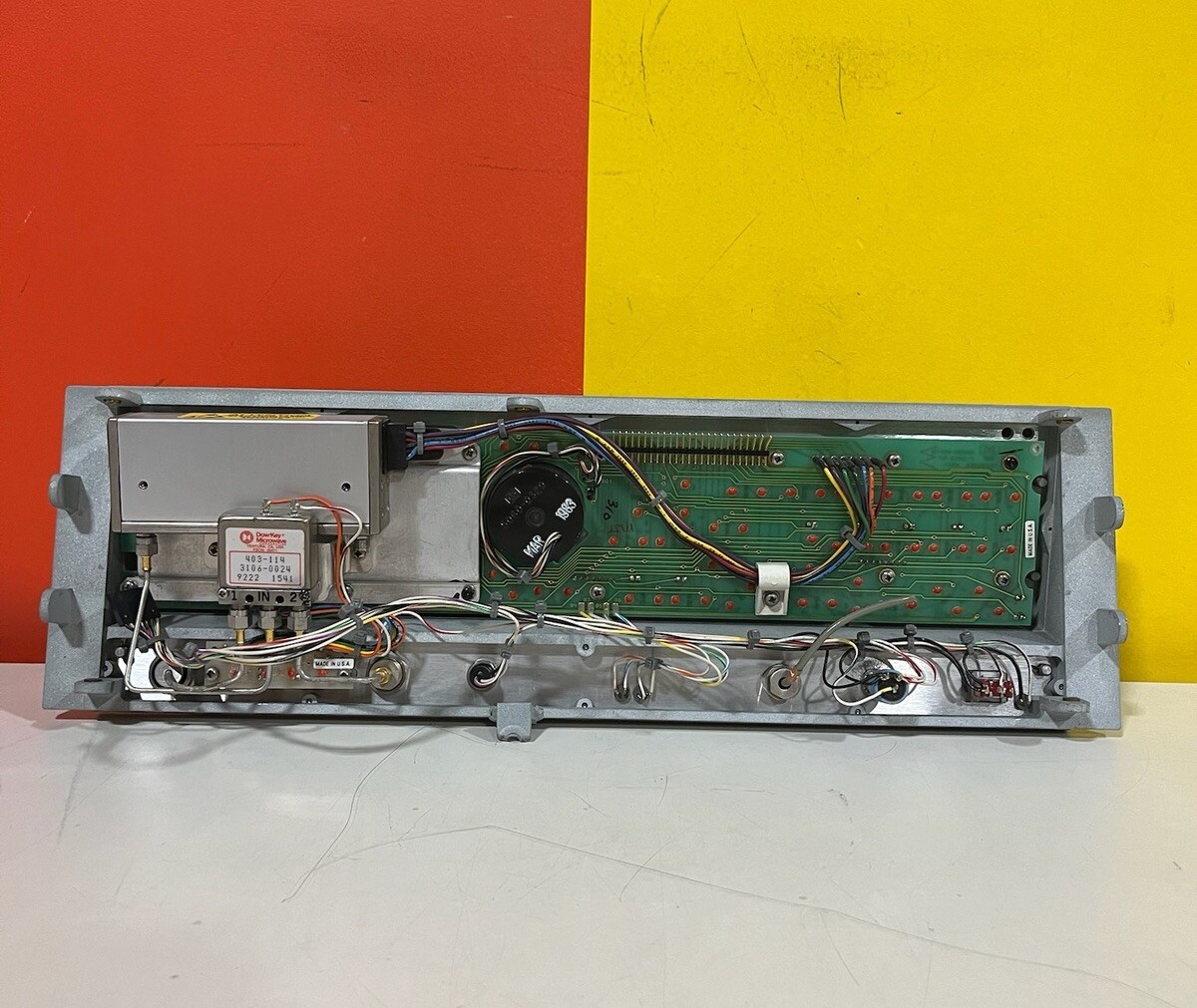 HP Agilent 8568B Spectrum Analyzer Faceplate / Control Panel Board + Attenuator