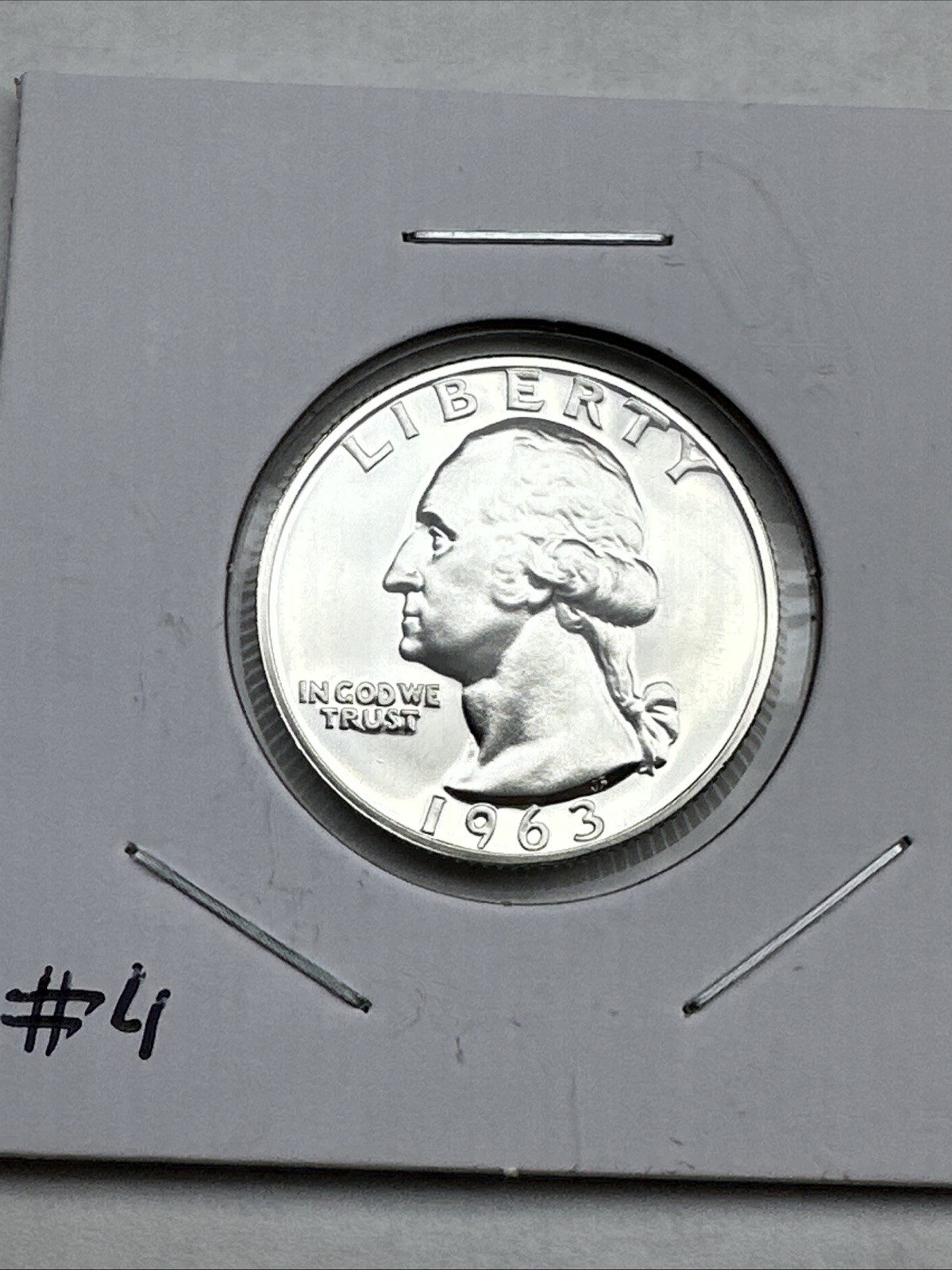 1963 United States Proof Washington Quarter 90% Silver Uncirculated