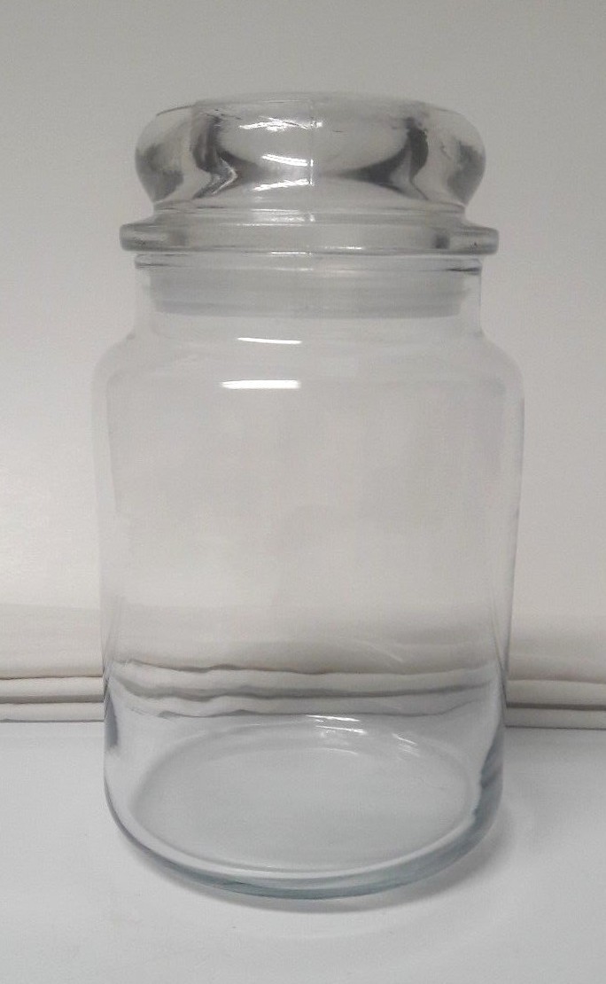 1 LARGE Candle JAR, Goose Creek, EMPTY, Clean 24oz, w/Round Lid, Wax/Glue-Free