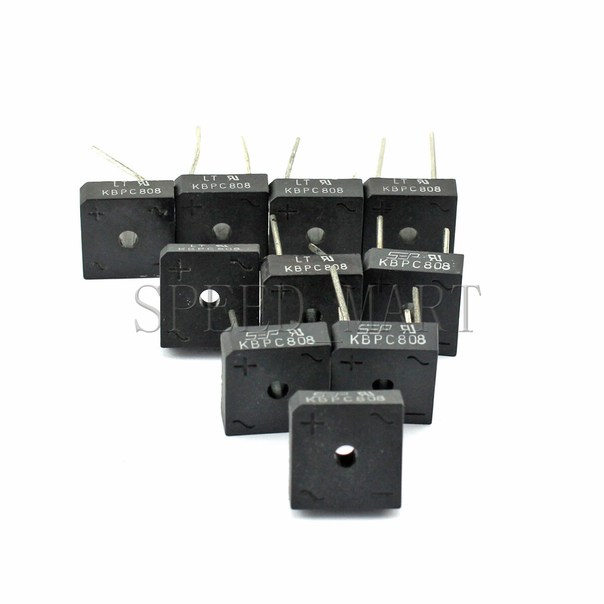 10pcs KBPC808 Bridge Rectifier Gleichrichter 800V AC change DC 8A KBPC-808