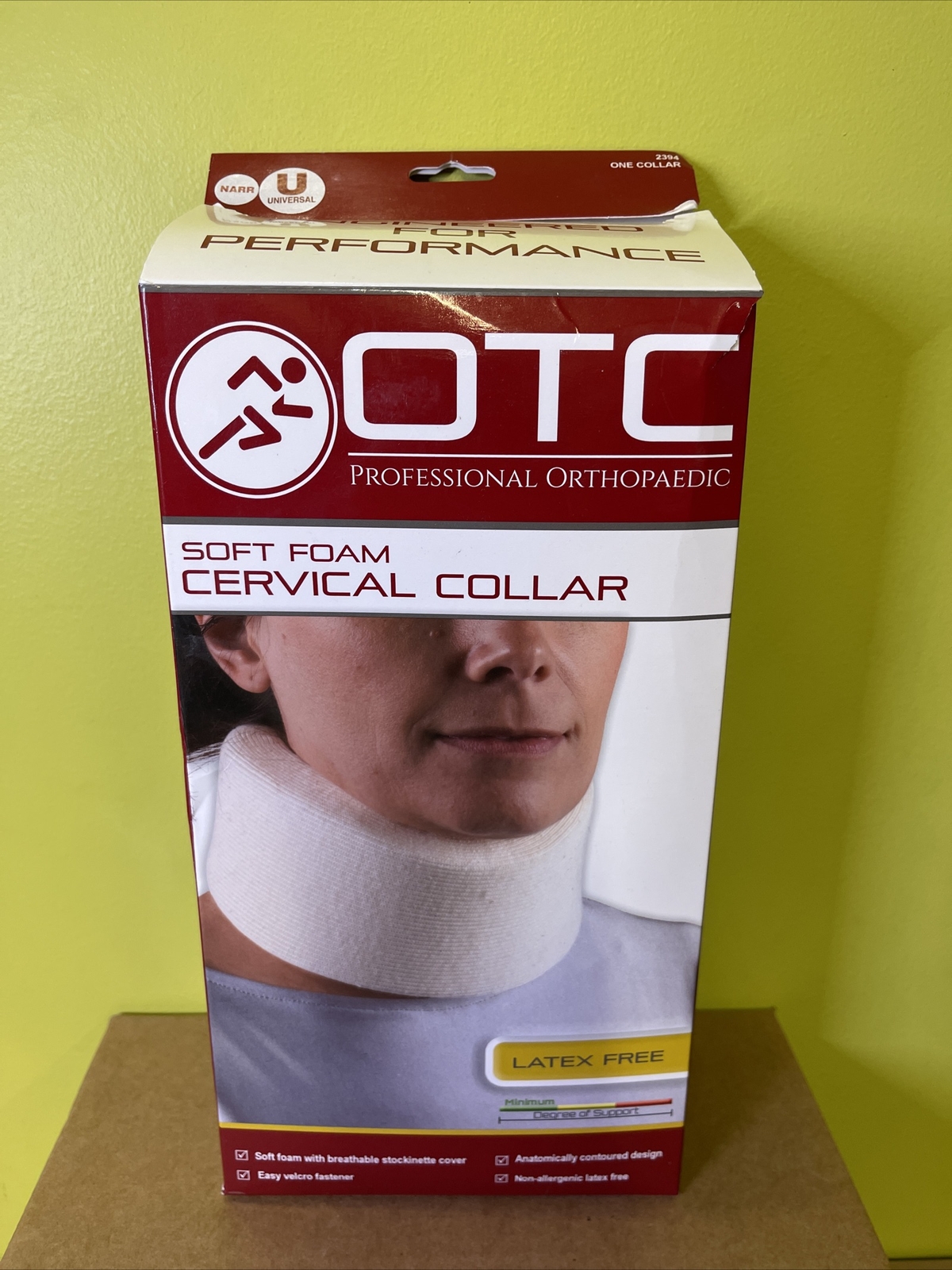 OTC 2394N-U Soft Foam Cervical Collar Narrow Universal