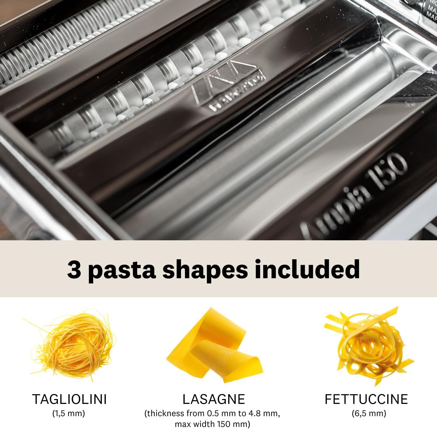 Stainless Fresh Pasta Maker Roller Machine for Spaghetti Noodle Kitchen Tool US