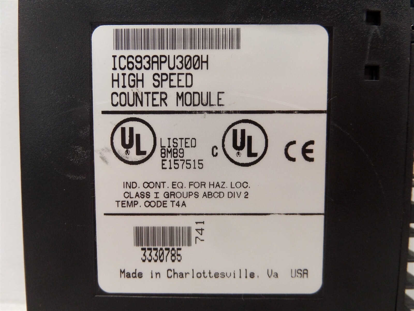 GE Fanuc IC693APU300H High Speed Counter Module