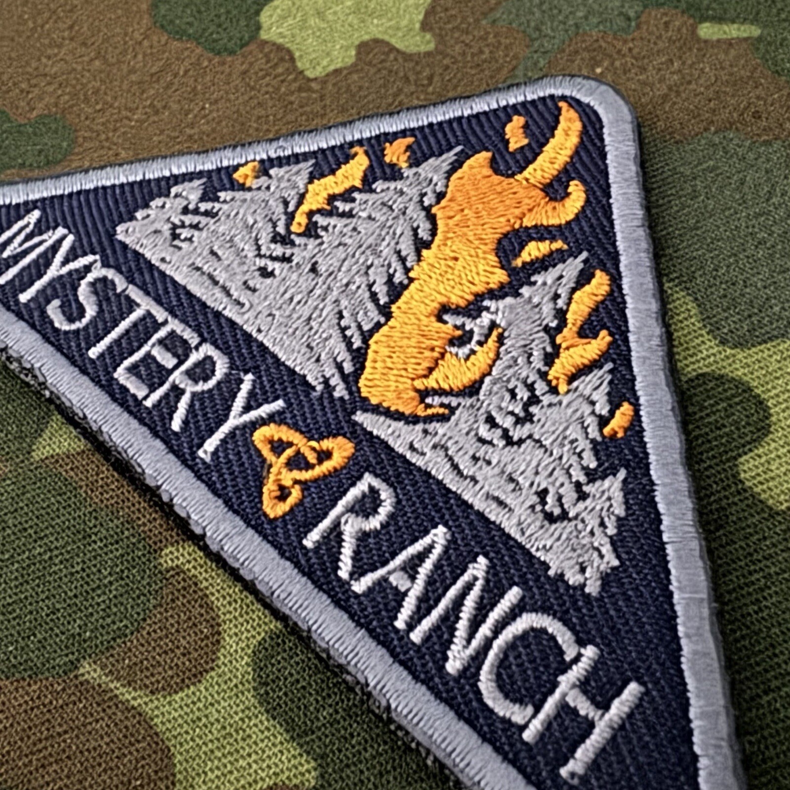 🔥MYSTERY RANCH SMOKEY Embroidered Patch Hook/Loop Back WILDFIRE HIKING