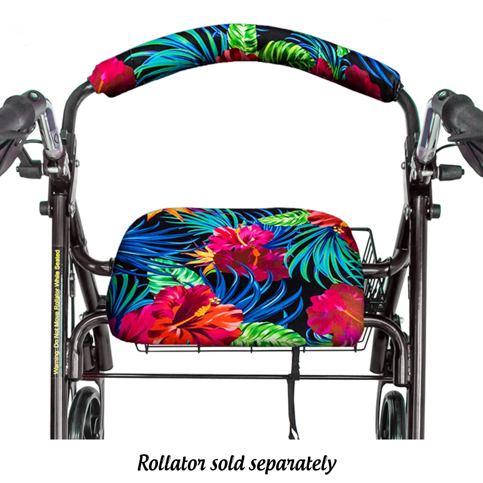 Top Glides Universal Rollator Walker Seat and Backrest Covers Tropical