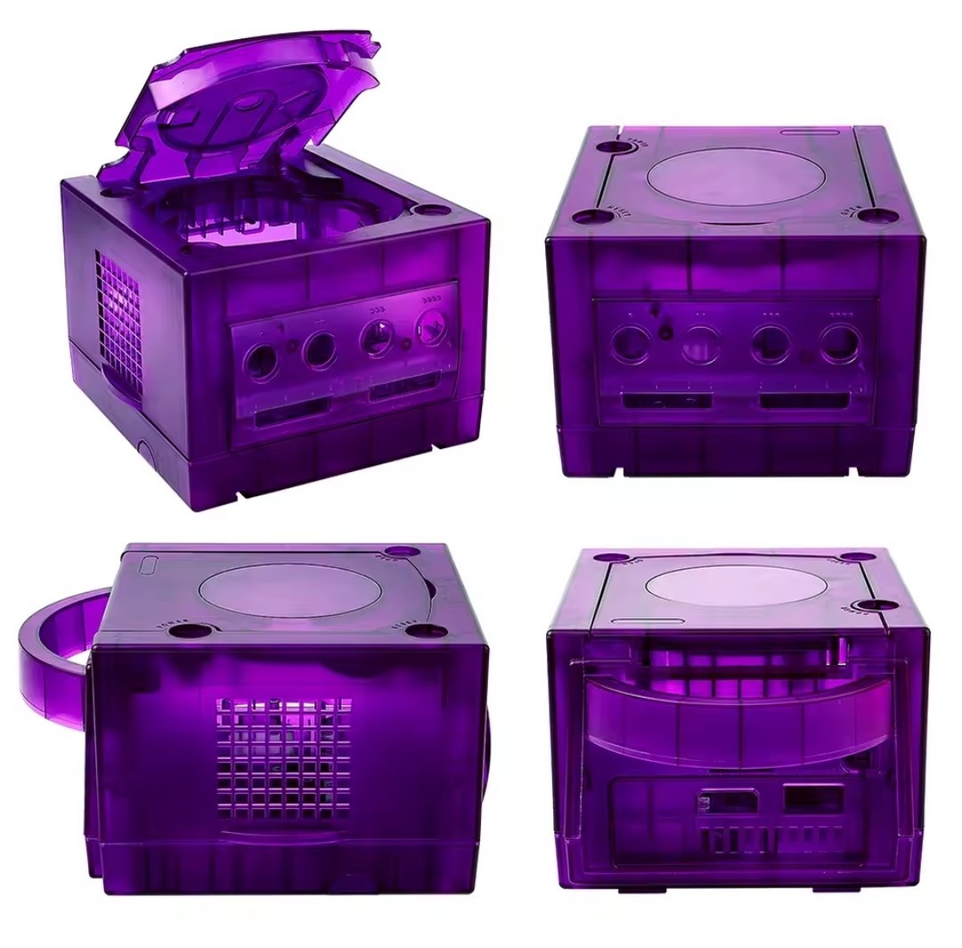 Transparent Box Replacement Case For Nintendo Gamecube Housing Shell Case