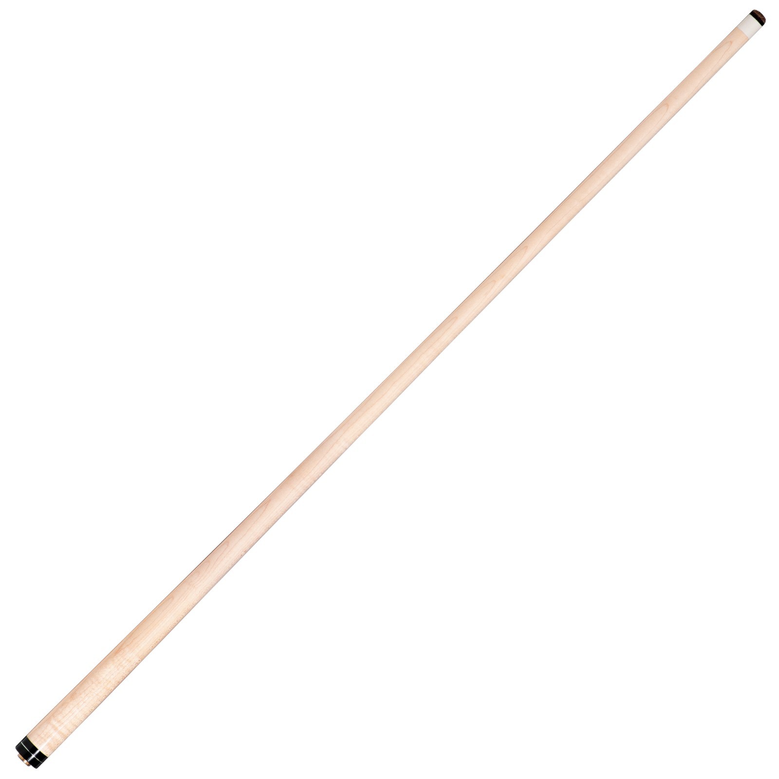 Maple Shaft for Pool Cues, 5/16"-18 Piloted Joint, Silver Ring, 12.5 mm cue tip