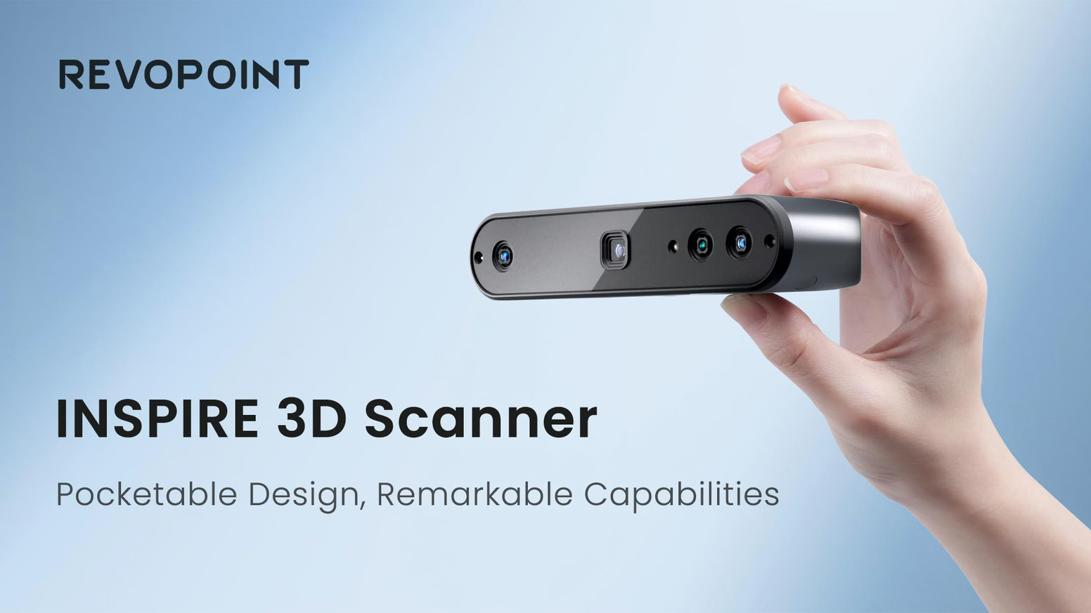 Revopoint INSPIRE 3D Scanner Portable 3D Model Scanning 18 fps Scan Speed V7P9