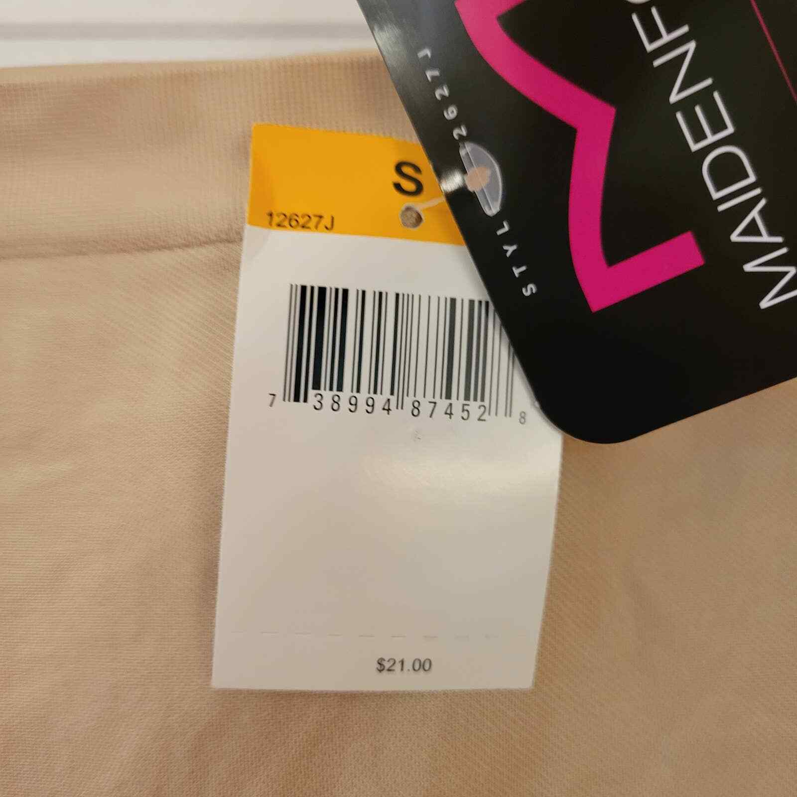 NWT Maidenform Nude Seamless Thigh Slimmer S