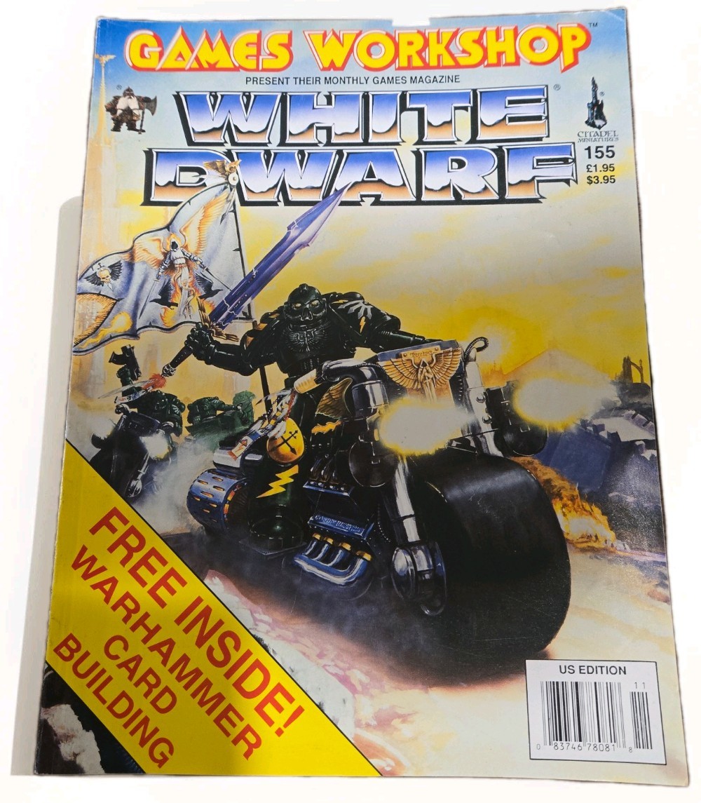 White Dwarf Magazine, Games Workshop - Issue 155, November, 1992 - insert uncut!
