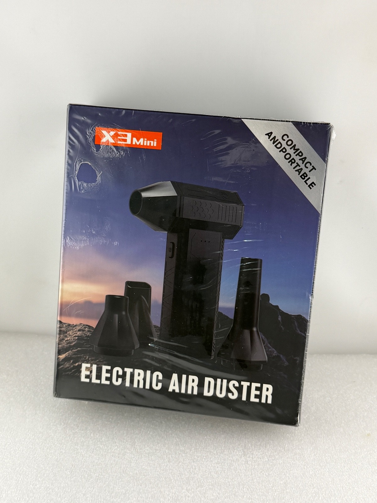 X3MINI CORDLESS ELECTRIC AIR DUSTER WITH 3-SPEED ADJUSTABLE POWER - [NEW/SEALED]