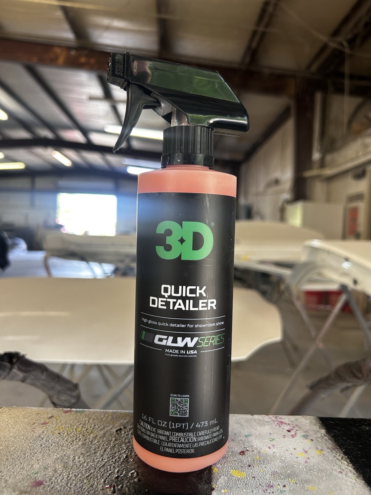 3D GLW Series Quick Detailer Spray On, Wipe Off Showroom Shine Detail 16 Oz NEW