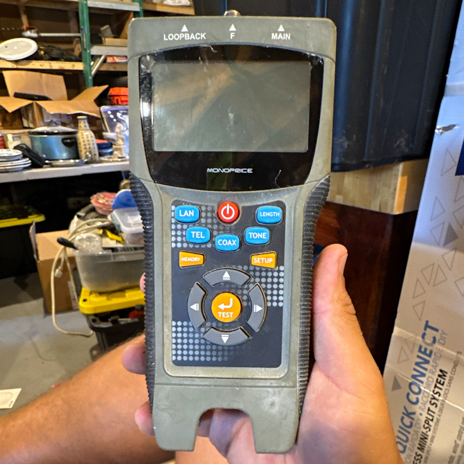 Monoprice Handheld Computer Cable Tester MCT-2690PRO RJ45 Coaxial F