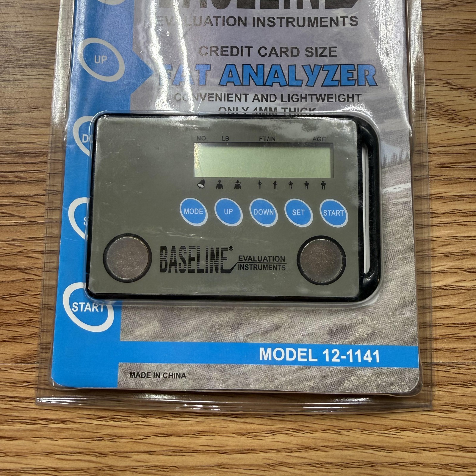 Baseline 12-1141 Credit Card Fat Analyzer Electronic Monitor Gray Portable New