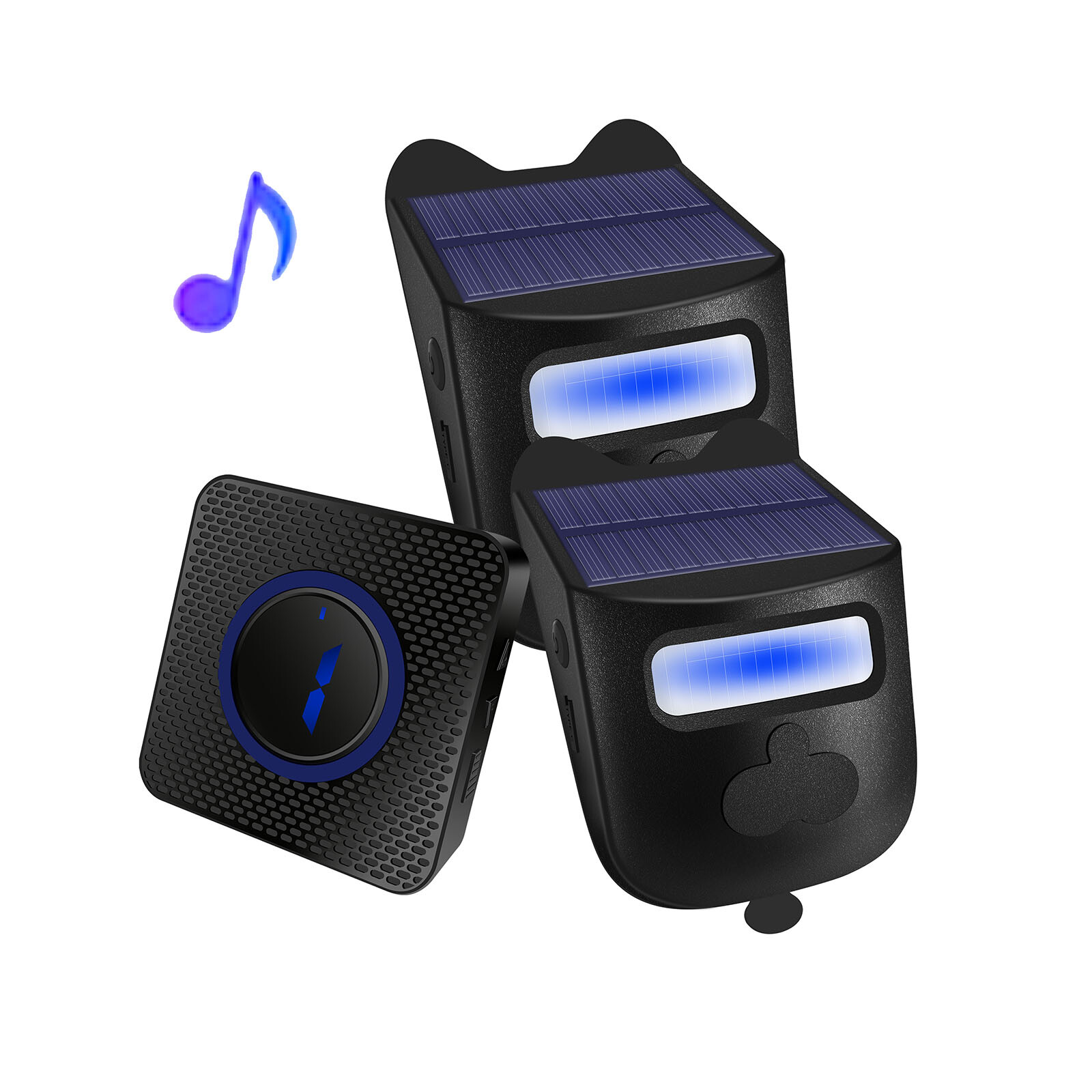 Solar Wireless Driveway Alarm Sensor Alert System Security Long Range IRDetector