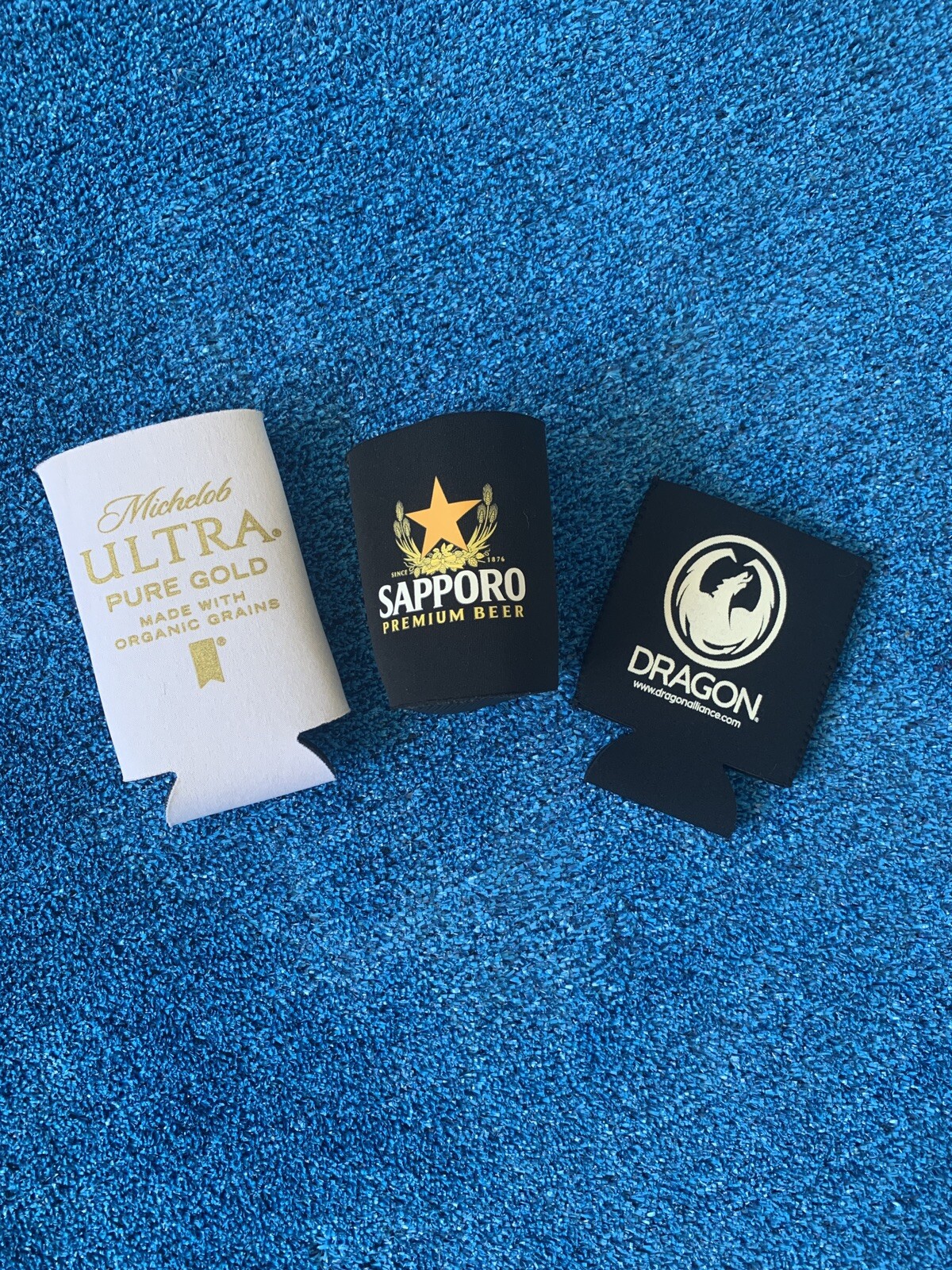 Sapporo, Dragon, & Michelob Ultra Koozie Lot (3)