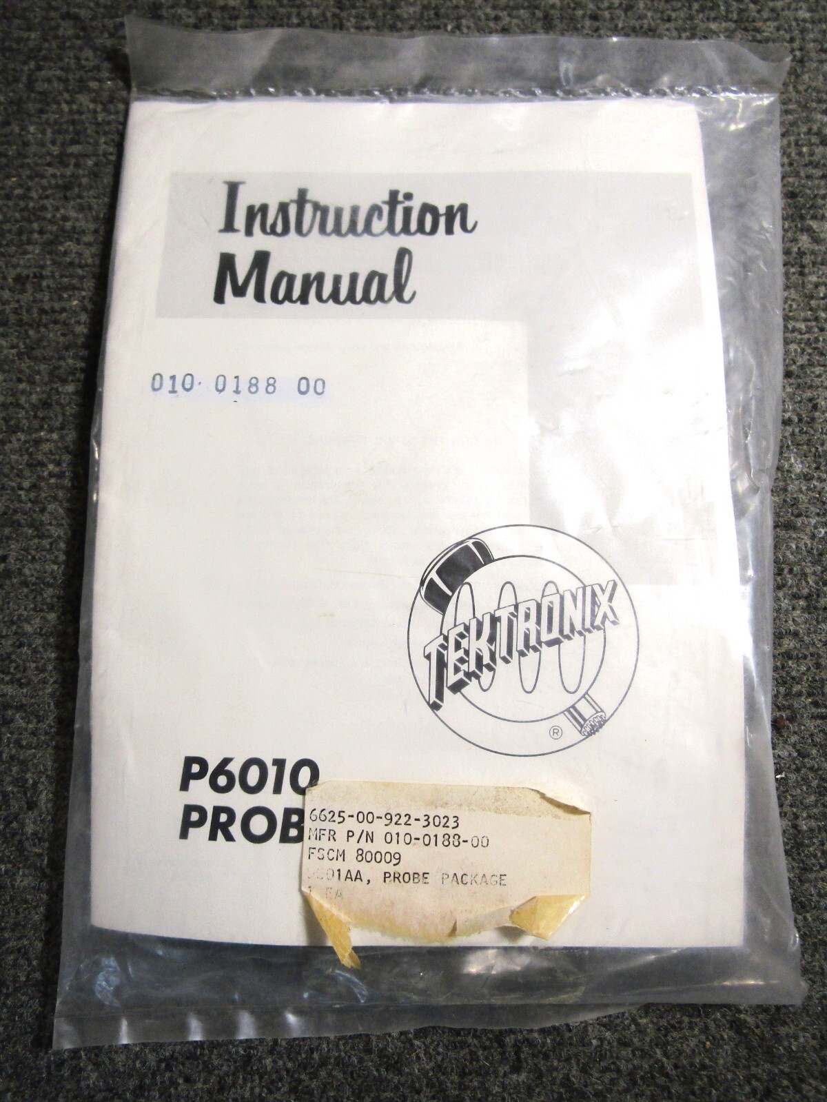 Tektronix P6010 Probe  ~ Vintage ~ NOS