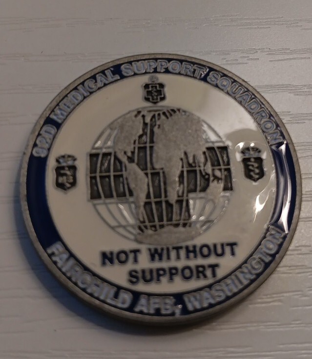 USAF 92d Medical Support Squadron MDSS ROCKS Challenge Coin