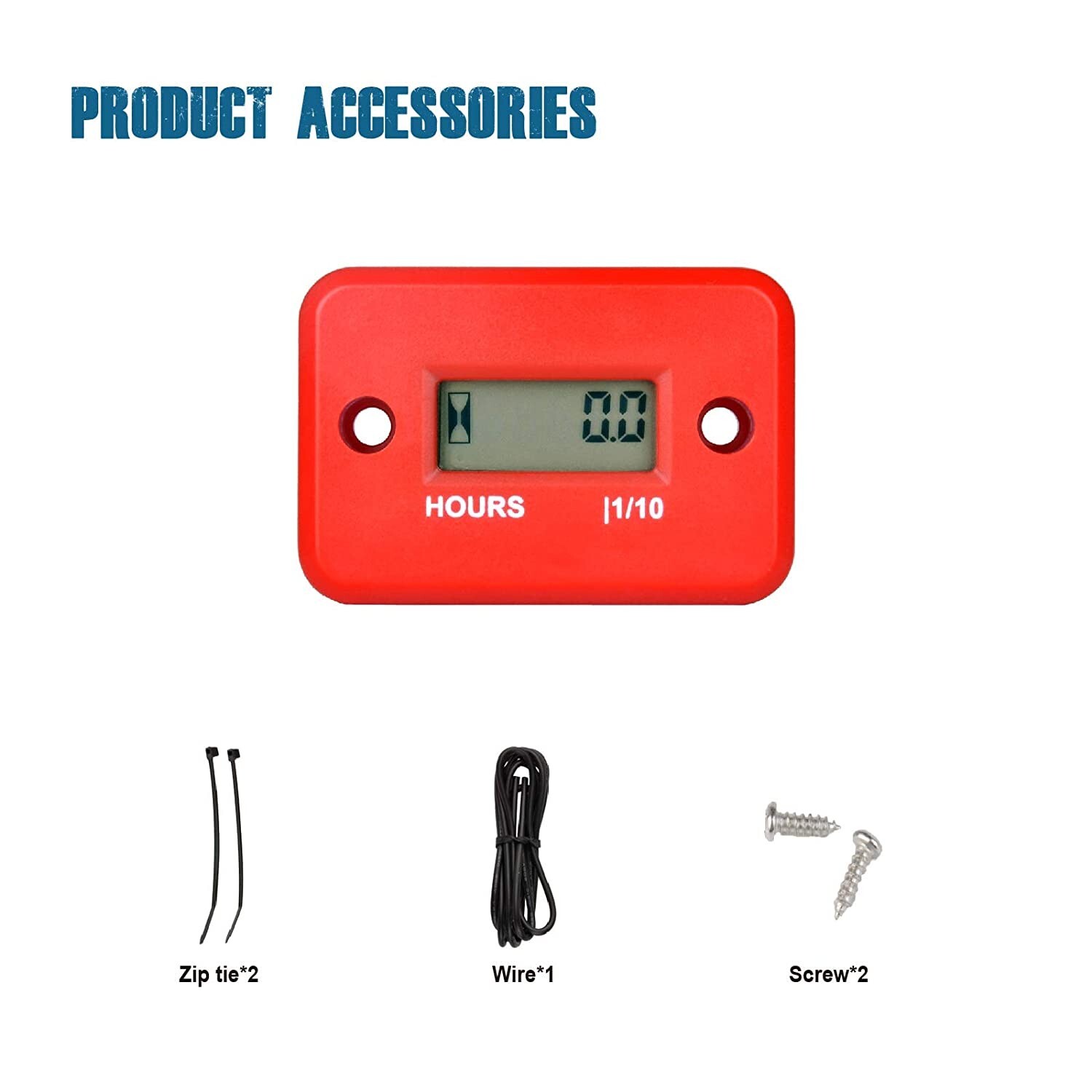 Inductive Hour Meter Maintenance Reminder Engine For Motorcycle Boat Waterproof