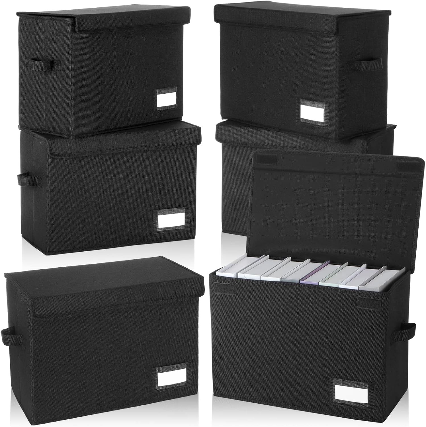 6 Pcs Comic Book Storage Boxes, Back to School Collapsible Comic Short Box Case
