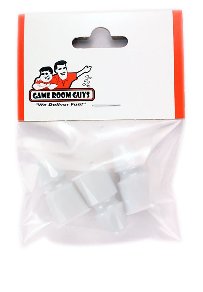Pinball Machine Post - Faceted - Plastic - White - 1-3/16" - Set of 3