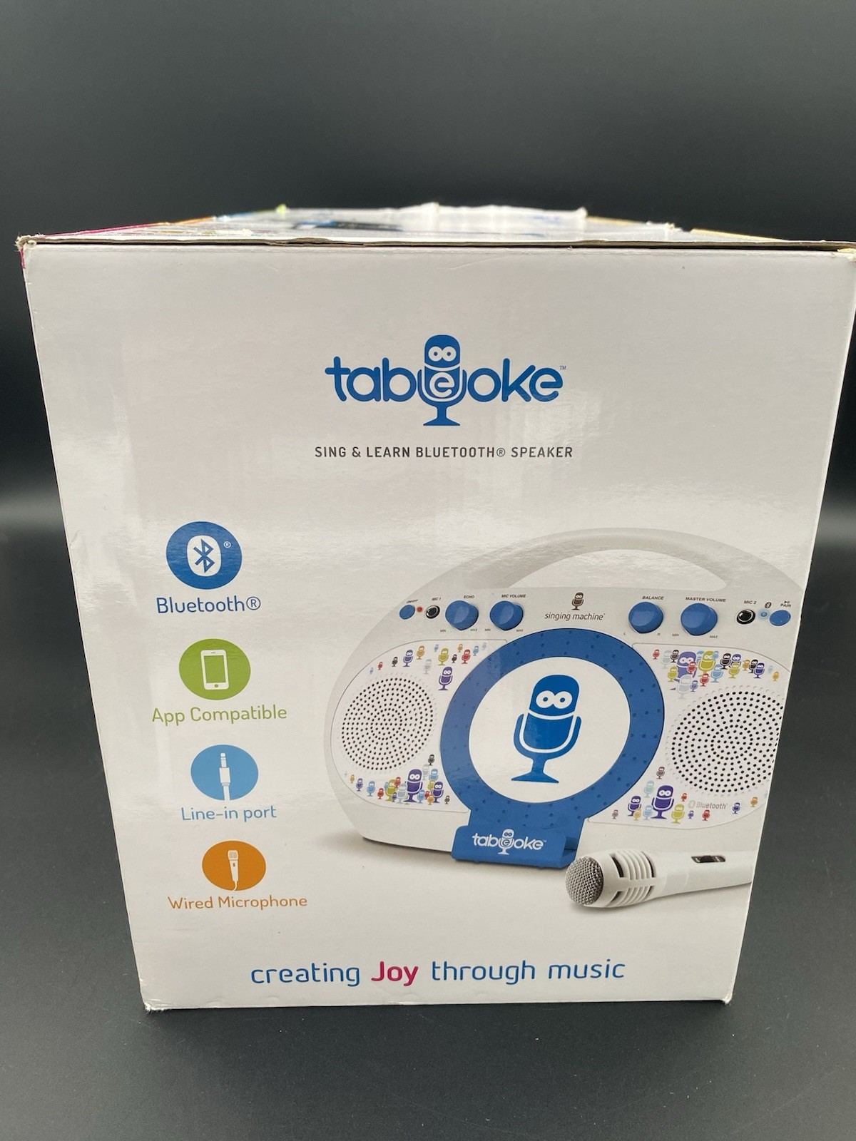 Tabeoke Singing Machine - New - White Portable Karaoke System