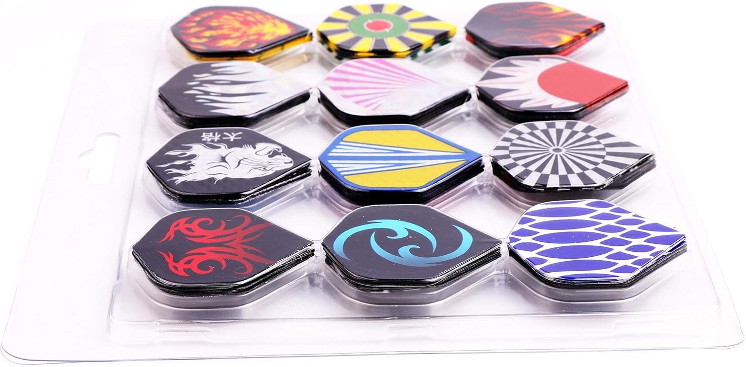 MaxMau Dart Flights,144 pcs Standard Shape Professional Flight One Size