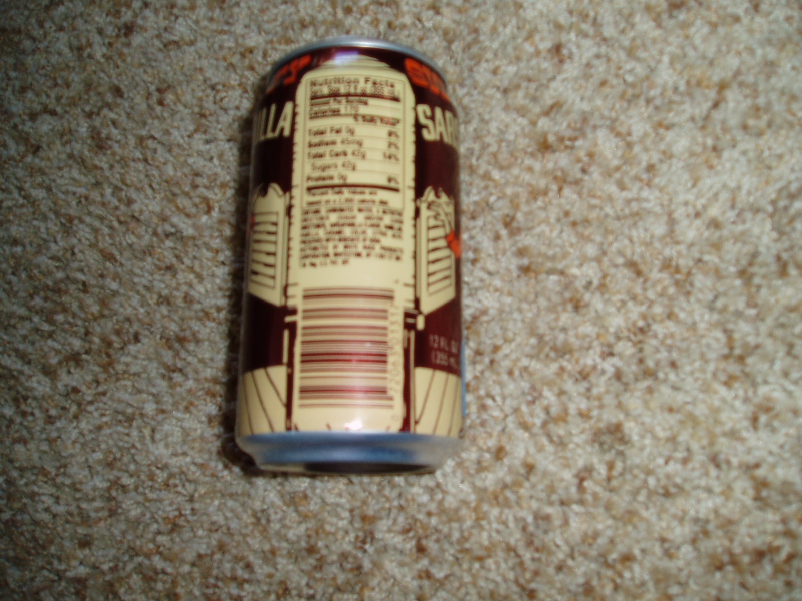 Vintage Sioux City Sarsaparilla Soda Pop 12 oz Can White Rock FREE S/H!